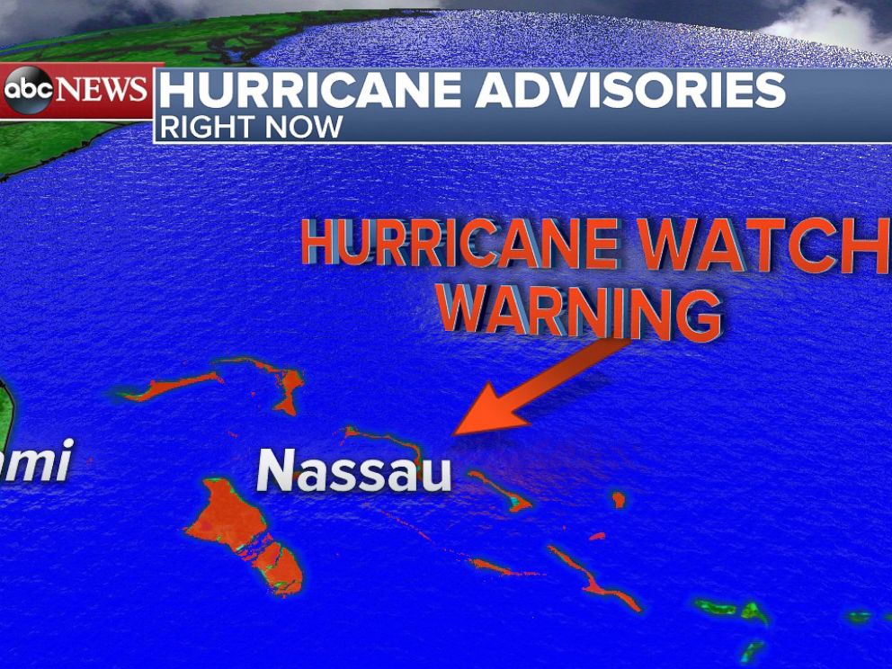 PHOTO: Hurricane Watches and Warnings have been posted for the Bahamas.