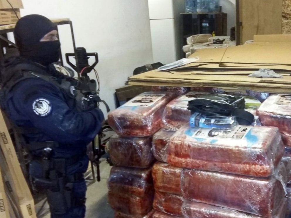 PHOTO: Federal Police in Mexico announced that they recovered 873 packages of marijuana weighing roughly 10 tons at the site of a tunnel used to smuggle drugs between Tijuana and San Diego on Oct. 22, 2015.